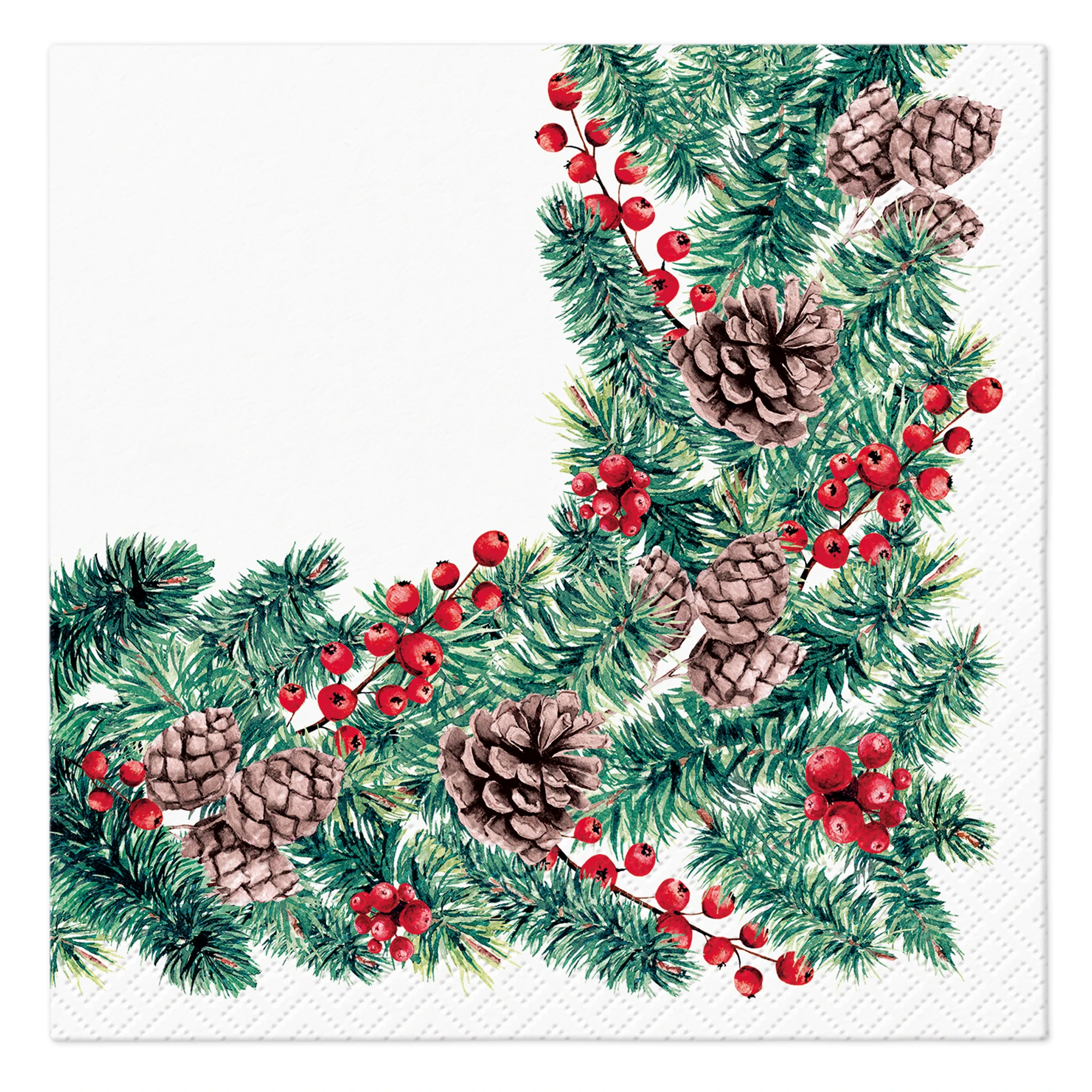 Serwetki świąteczne Winter Branches 33x33 cm (20 sztuk) - Papiernicze i szkolne
