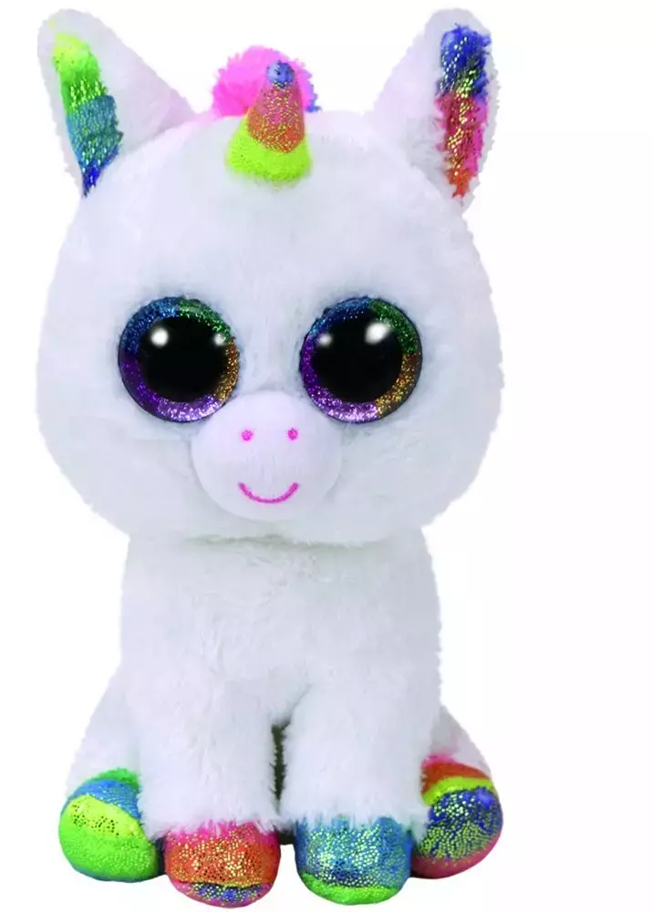TY Beanie Boos. Biały jednorożec Pixy, 24 cm - Zabawki