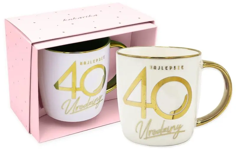 Kubek Elite EL-010 Urodziny 40, Passion - Papiernicze i szkolne