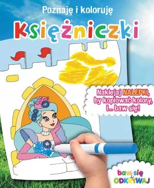 Księżniczki. Poznaję i koloruję - Książki