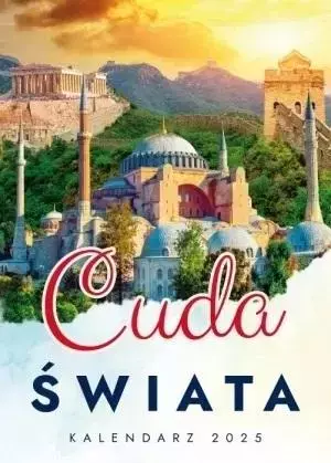 Kalendarz 2025 ścienny wieloplanszowy Cuda świata - Książki