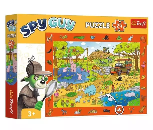 Puzzle 24 elementy Obserwacyjne Spy Guy Safari - Puzzle