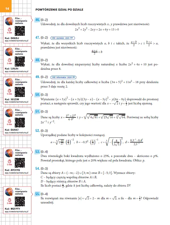 Nowa Teraz matura 2026. Matematyka. Zbiór zadań. Zakres rozszerzony. 2025/2026 - Książki