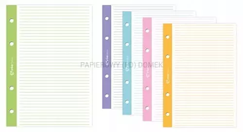 Wkład do segregatora A4 50k linia kolorowy margines p5 - Papiernicze i szkolne