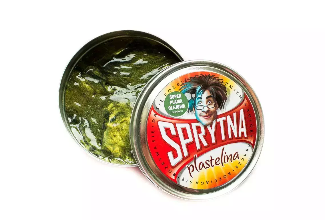 Sprytna plastelina, mieniawka, Super plama olejowa 18g - Zabawki