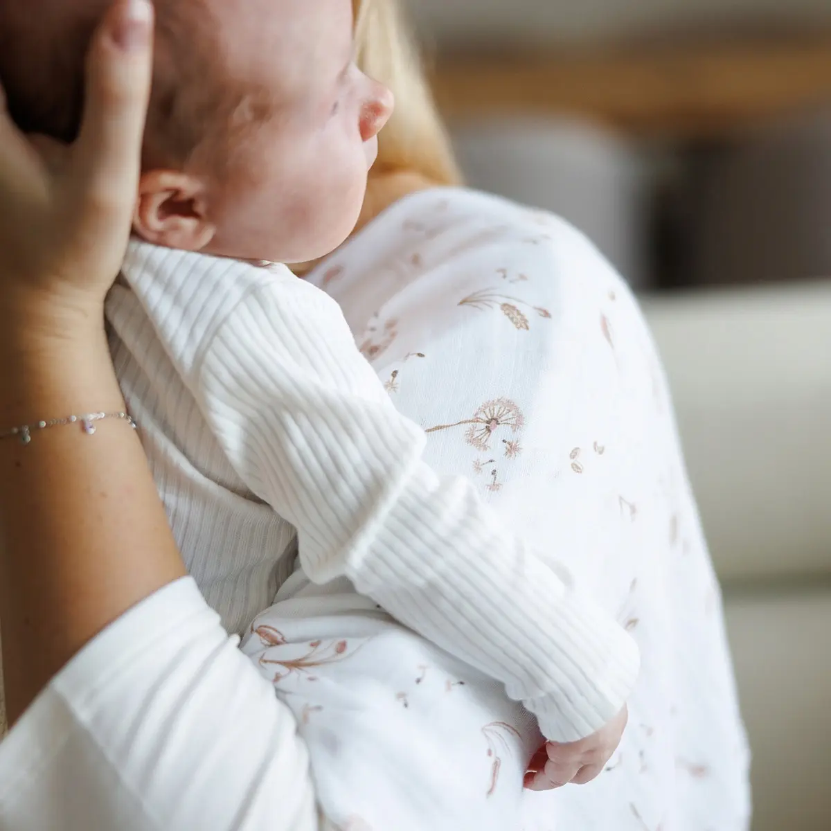 Pieluszka wielorazowa Babyono bambusowa kolor druk 3 szt. - Mama i dziecko