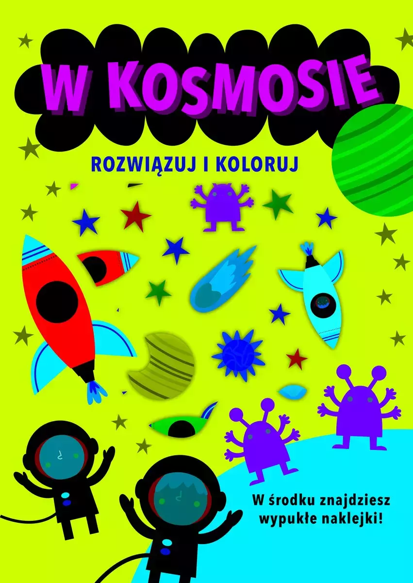 Rozwiązuj i koloruj. W kosmosie - Zabawki