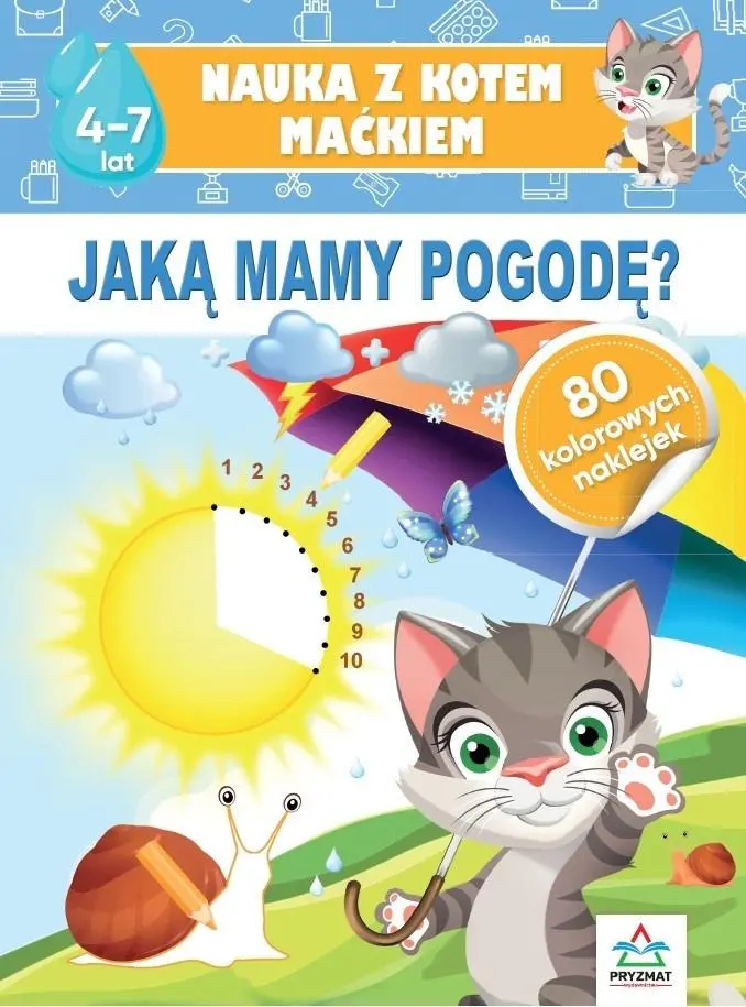 Nauka z kotem Maćkiem. Jaką mamy pogodę? - Książki