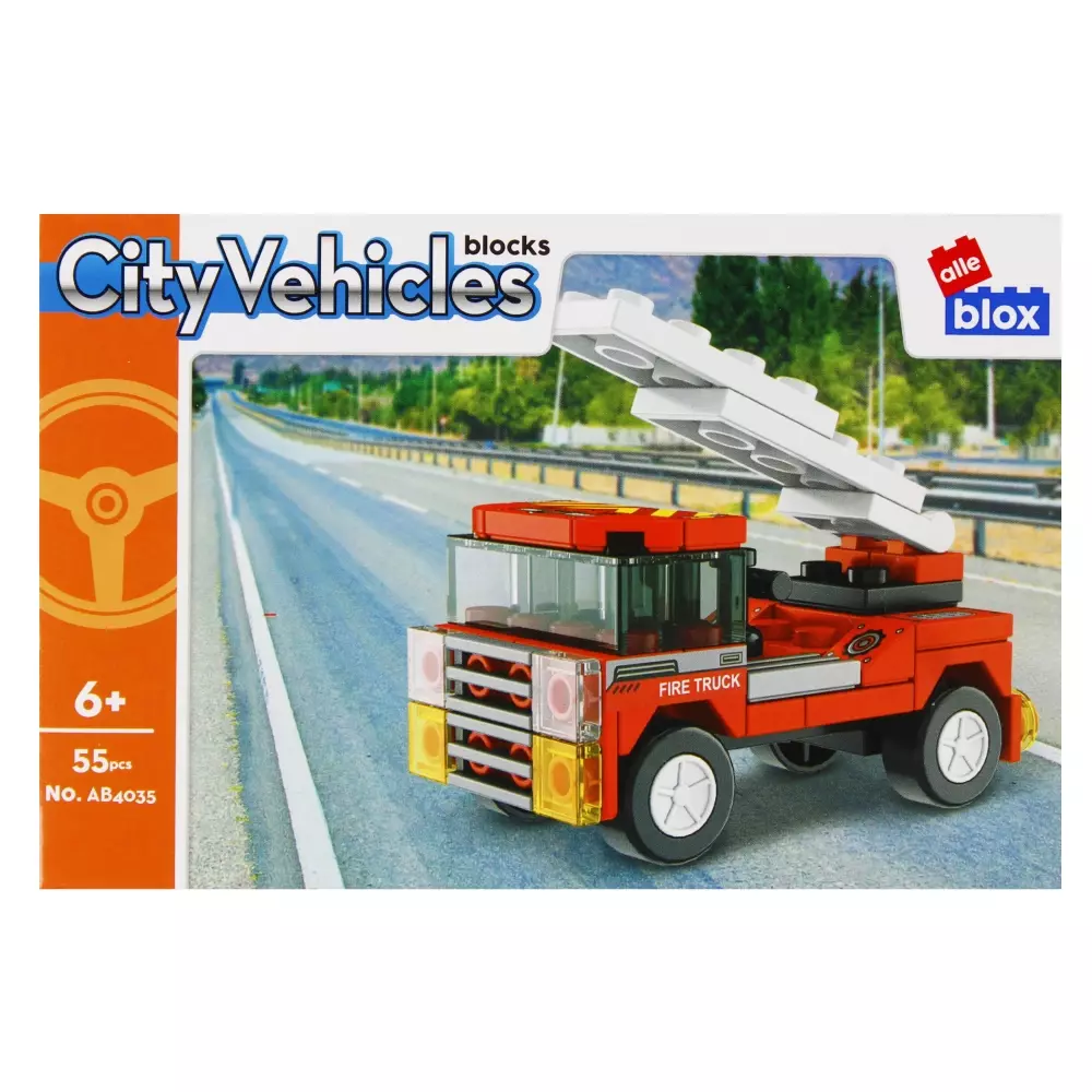 Klocki konstrukcyjne Alleblox City 55el 19x7x5 Stra pudełko - Zabawki