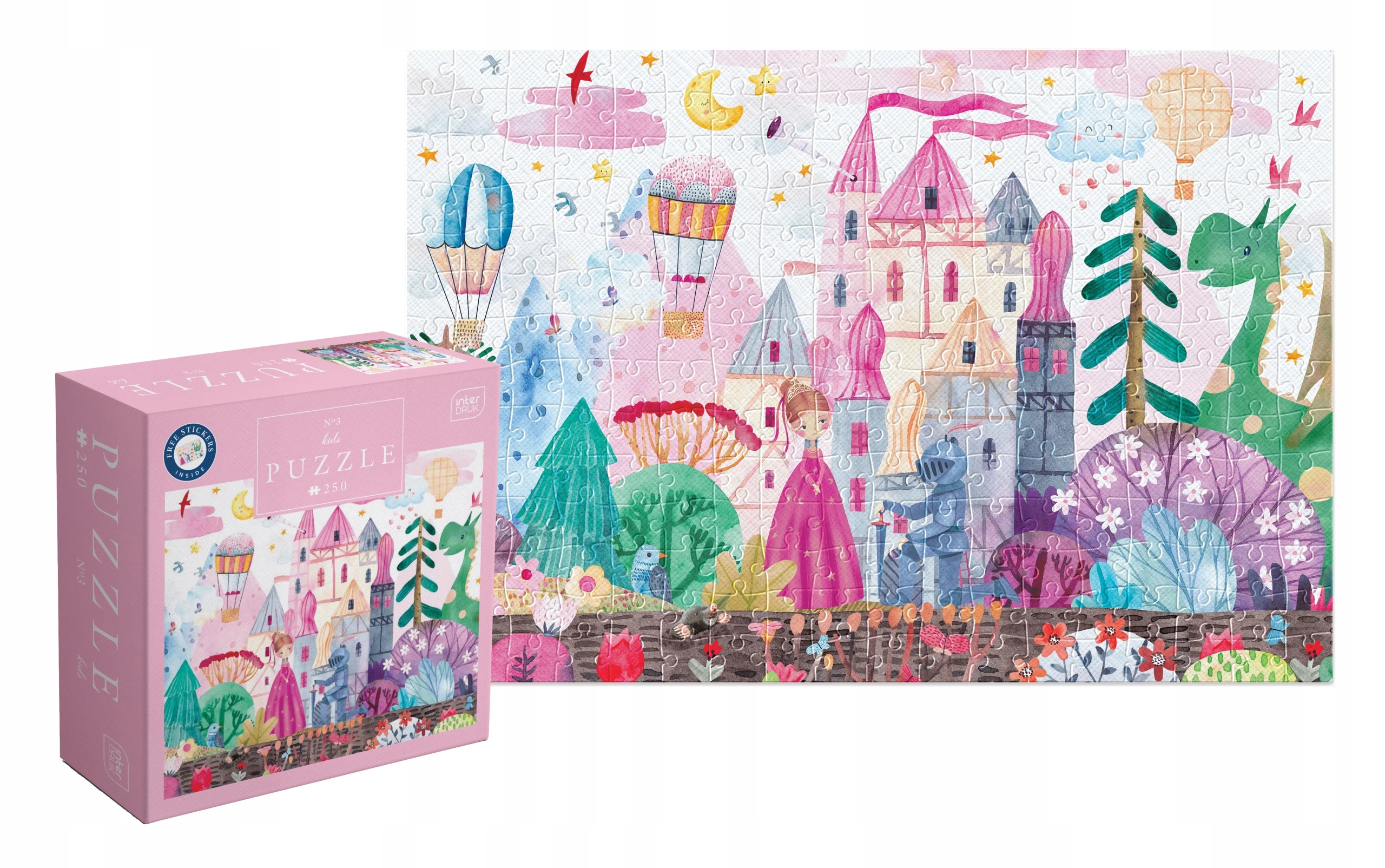 Puzzle 250 elementów. Kids 3. Zamek - Puzzle