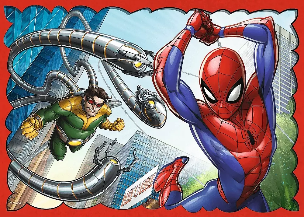 Puzzle 4w1. Bohaterski Spiderman - Puzzle