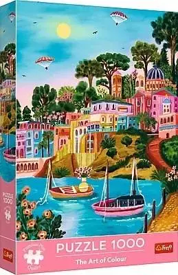 Puzzle 1000 elementów. Premium Plus. The Art of Colour. Syros, Grecja - Puzzle