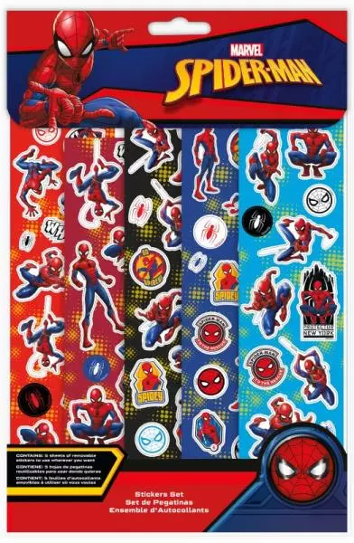 Zestaw naklejek - 58 szt. Spiderman SP50023 Kids Euroswan - Papiernicze i szkolne