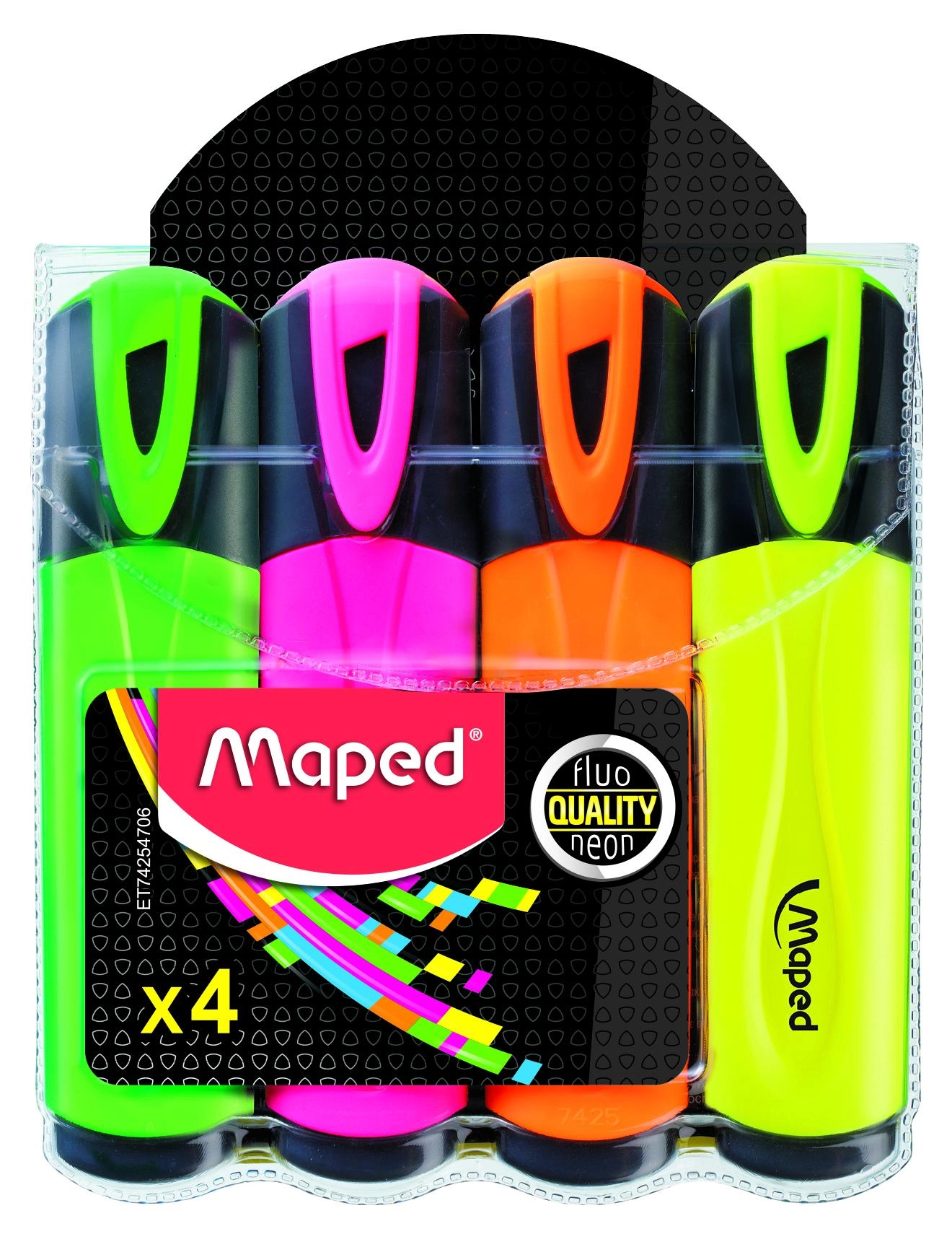 Zakreślacz Fluo'Peps, 4 kolory - Papiernicze i szkolne