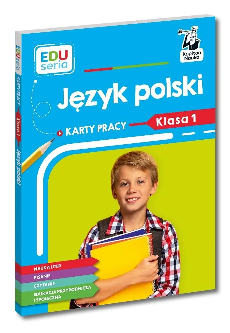 EDUseria. J.Polski. Karty pracy kl.1 Kapitan Nauka - Książki