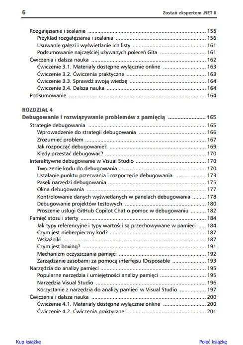 Zostań ekspertem .NET 8. Dobre praktyki, wzorce projektowe, debugowanie i testowanie aplikacji - Książki