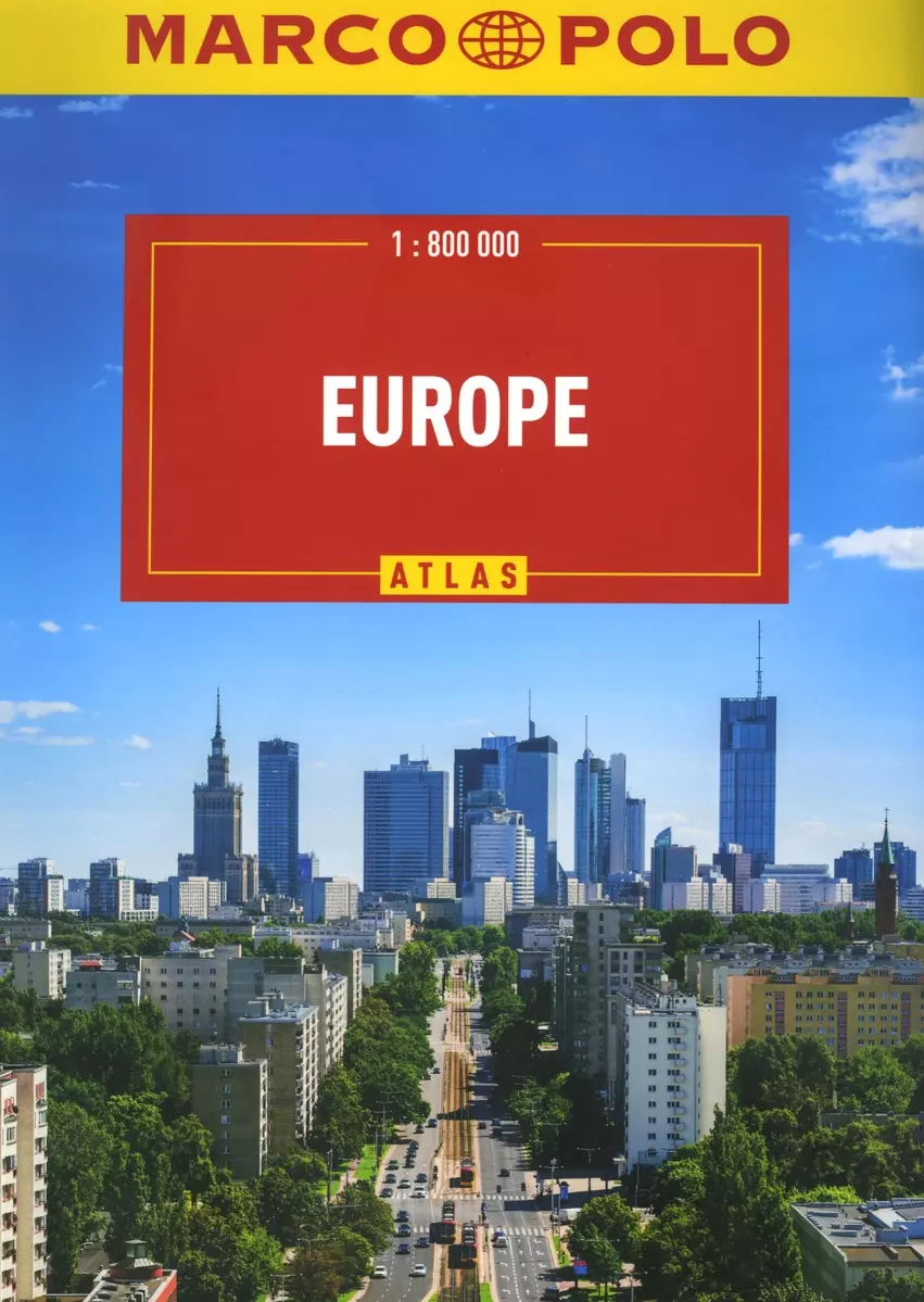 Europa. Atlas samochodowy Marco Polo w skali 1:800 000 - Książki