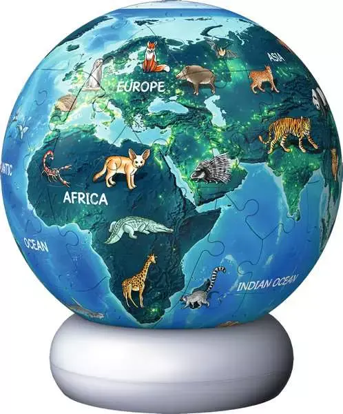 Puzzle 3D 72 elementy. NightLight. Ziemia nocą - Puzzle