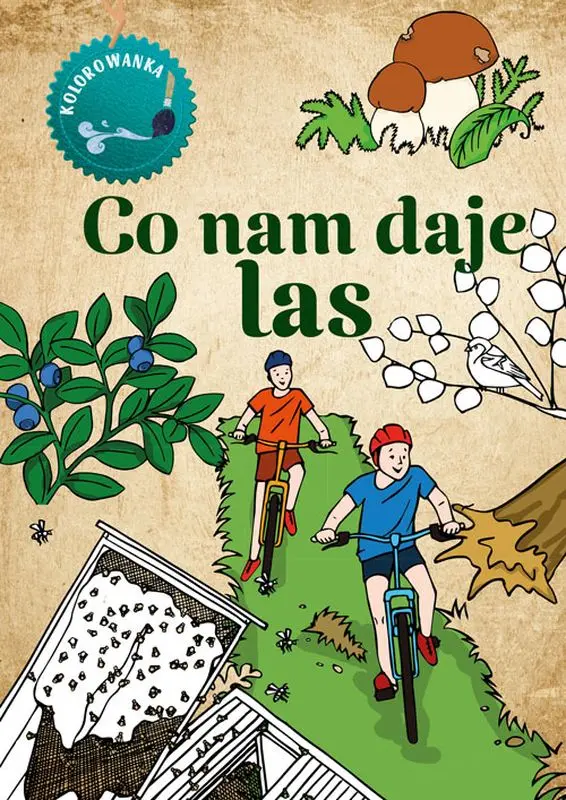 Co nam daje las. Kolorowanka - Zabawki