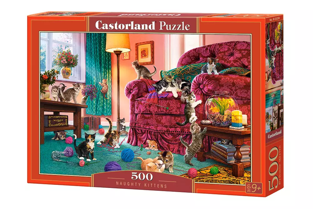 Puzzle 500 elementów. Niegrzeczne kotki - Puzzle