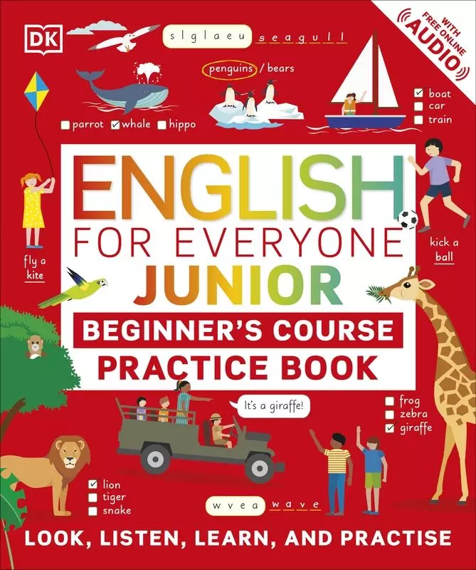 English for Everyone Junior Beginner's Practice Book. Look, Listen, Learn, and Practise wer. angielska - Książki