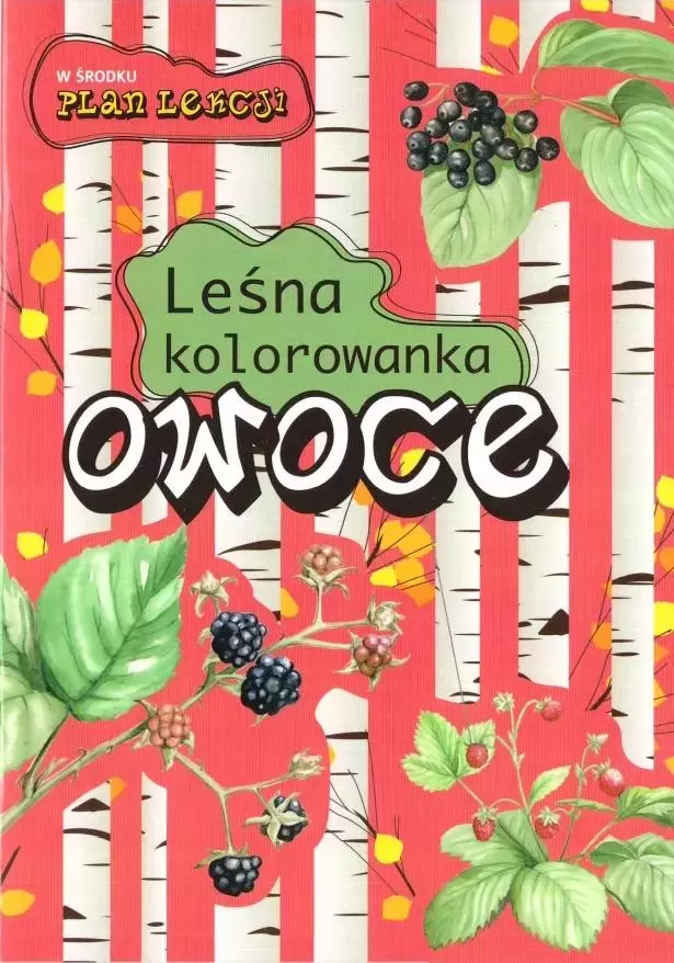 Leśna kolorowanka. Owoce - Książki