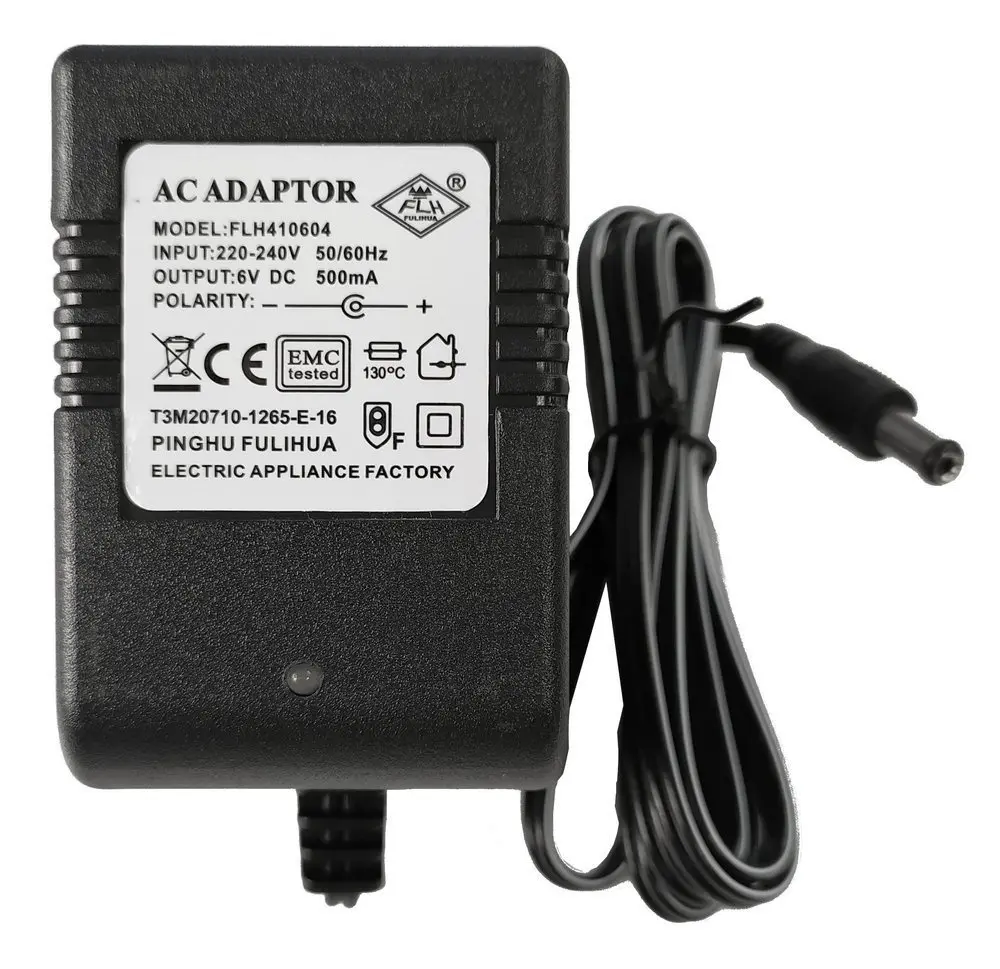 Ładowarka do Aut na Akumulator 6V  500mA z diodą LED - Zabawki