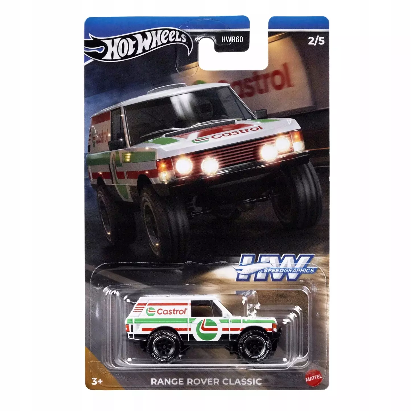 HOT WHEELS Speed Graphics Series 2/5 RANGE ROVER CLASSIC - Zabawki