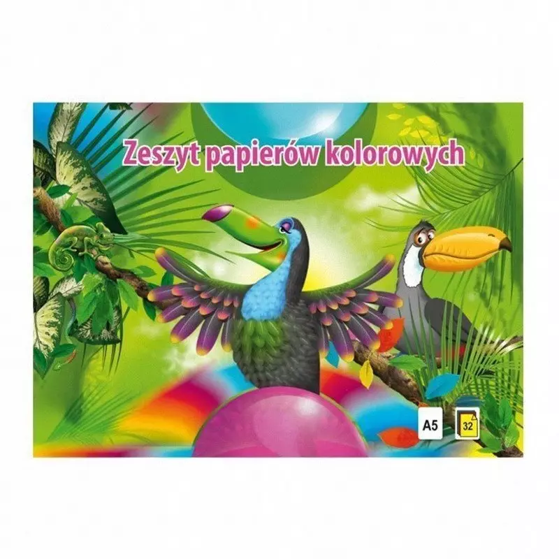 Zeszyt papierów kolorowych A4-32 - Papiernicze i szkolne