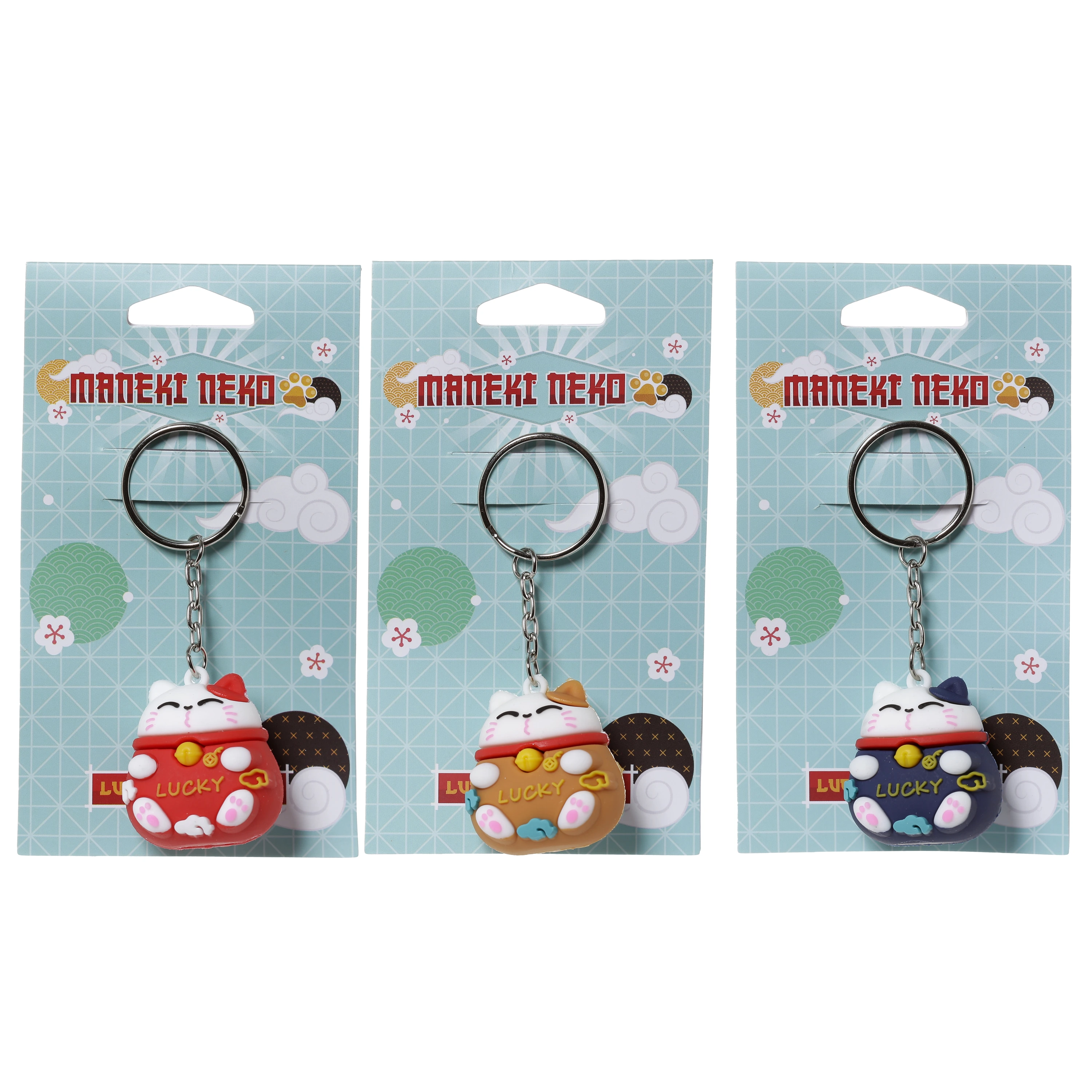 Brelok do kluczy - Kot Szczęściarz Maneki Neko - Zabawki