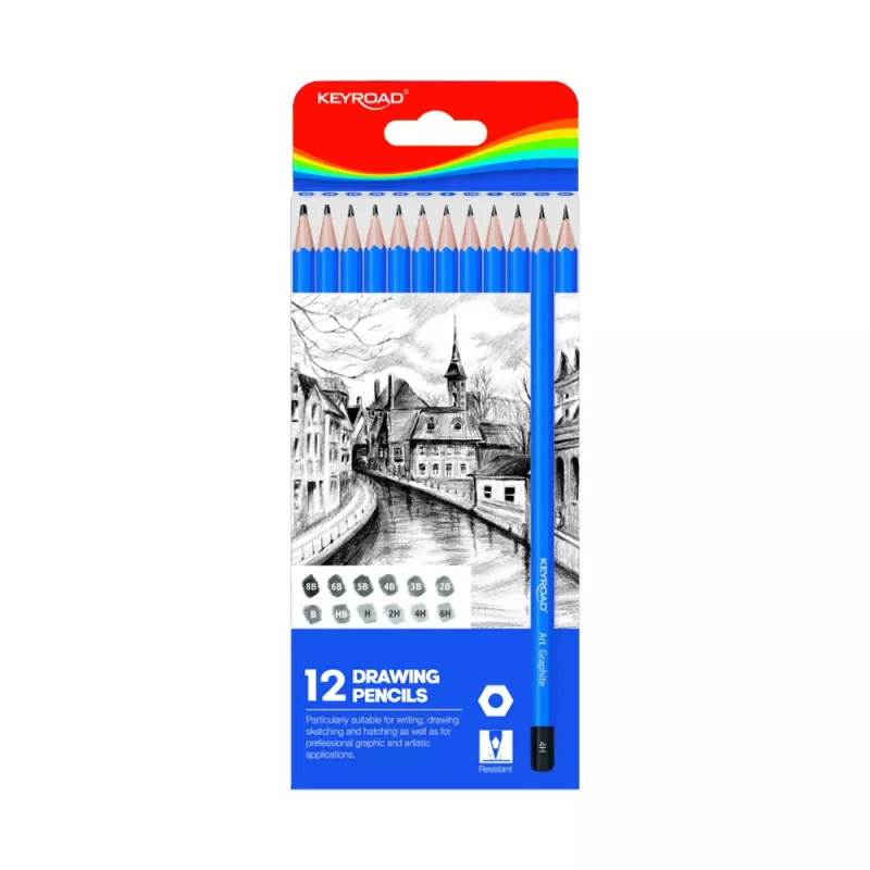 Ołówek do szkicowania Keyroad 12 sztuk - Papiernicze i szkolne