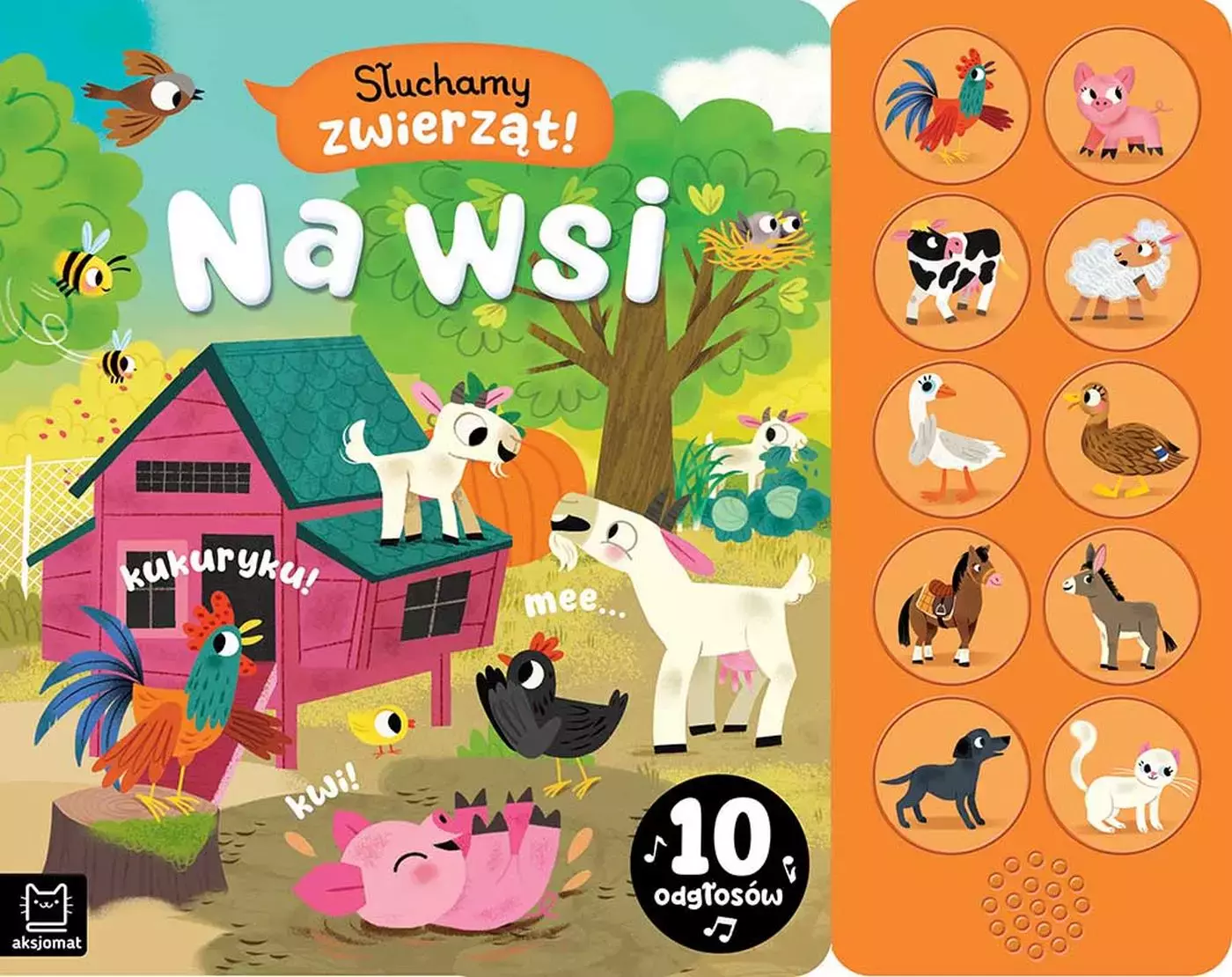 Słuchamy zwierząt! Na wsi. 10 odgłosów - Książki