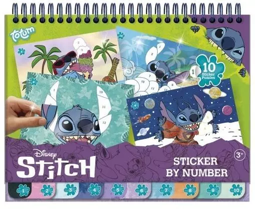 Naklejanie po numerach Disney Stitch - Papiernicze i szkolne