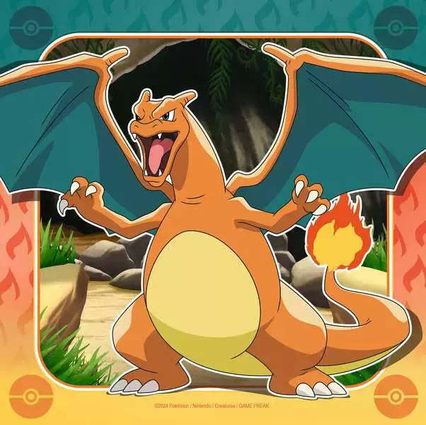 Puzzle 3x49 elementów. Pokemon - Puzzle