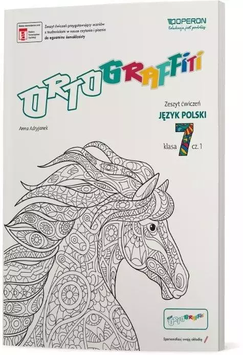 Ortograffiti. Język polski. Zeszyt ćwiczeń dla klasy 7 szkoły podstawowej. Część 1 - Książki