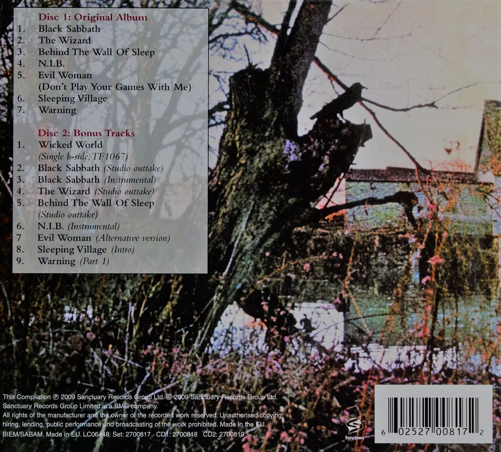 Black Sabbath. Deluxe Edition, 2CD - Muzyka