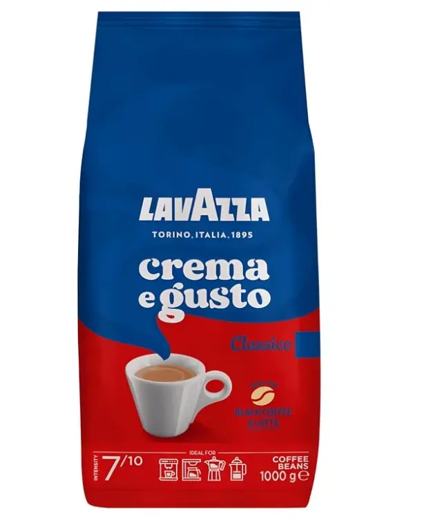 Kawa ziarnista Lavazza Crema e Gusto Classico, 1000 g - Kawa i herbata