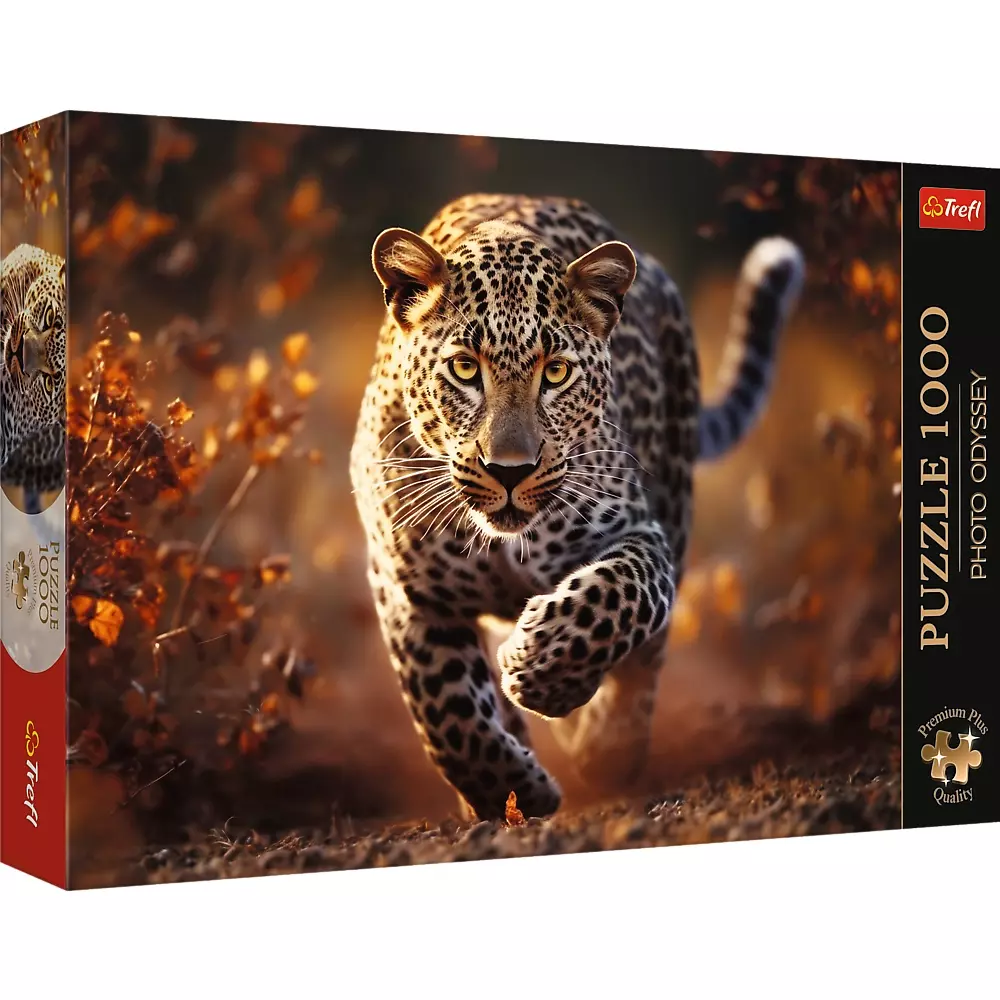 Puzzle 1000 elementów. Premium Plus Quality. Photo Odyssey. Dziki Leopard - Puzzle