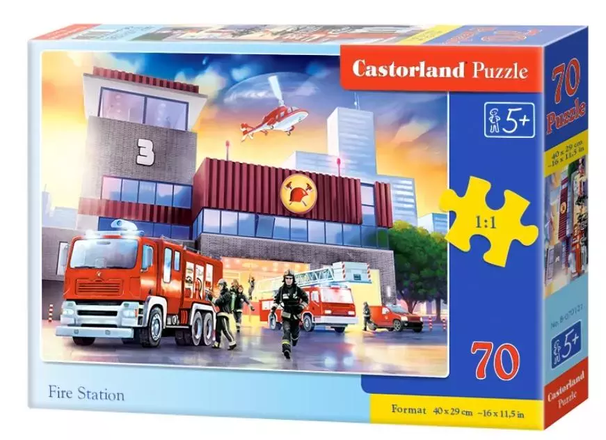 Puzzle 70 elementów. Fire station - Puzzle