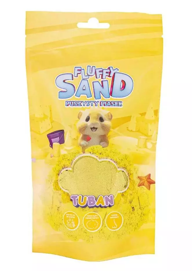 Fluffy Sand. Puszysty piasek żółty, 90 g - Zabawki