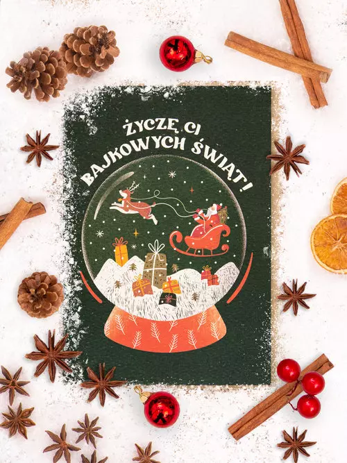 Kartka Bajkowych Świąt - Papiernicze i szkolne