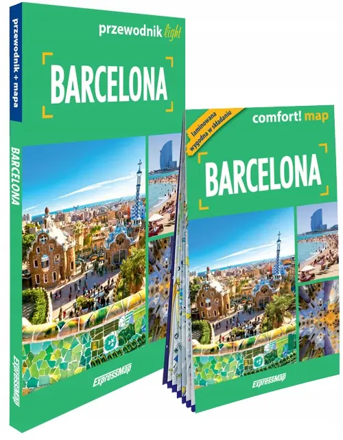 Barcelona light przewodnik + mapa - Książki