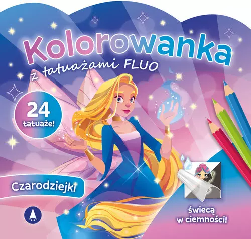 Kolorowanka z tatuażami flou Czarodziejki - Książki