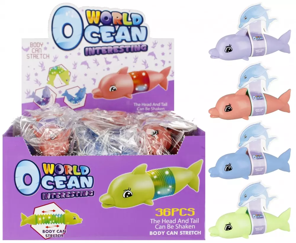 Rurka Sensoryczna B/o Delfin 12cm Mc Disp 36/432 - Zabawki
