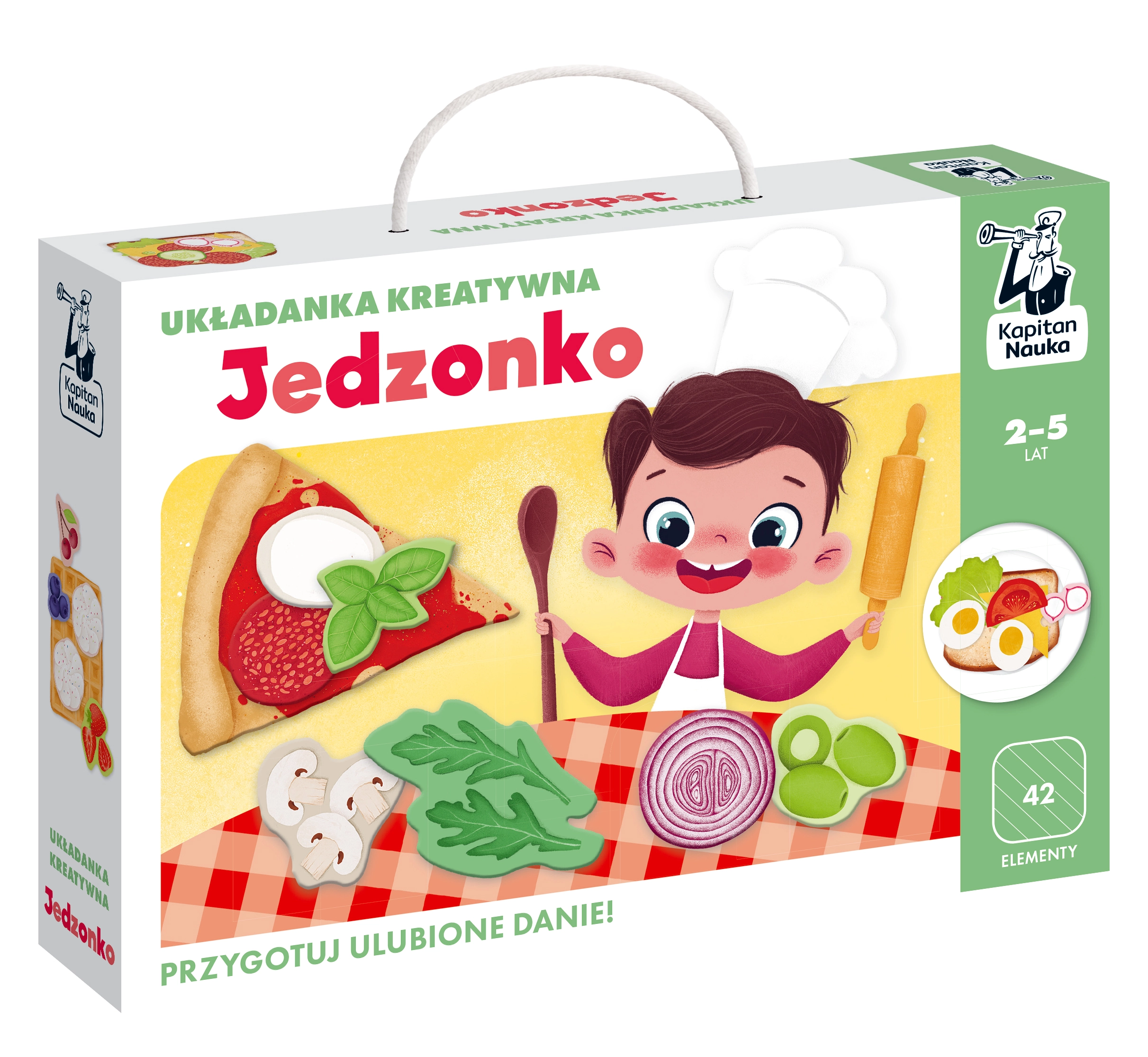 Jedzonko. Układanka kreatywna. Kapitan Nauka - Książki
