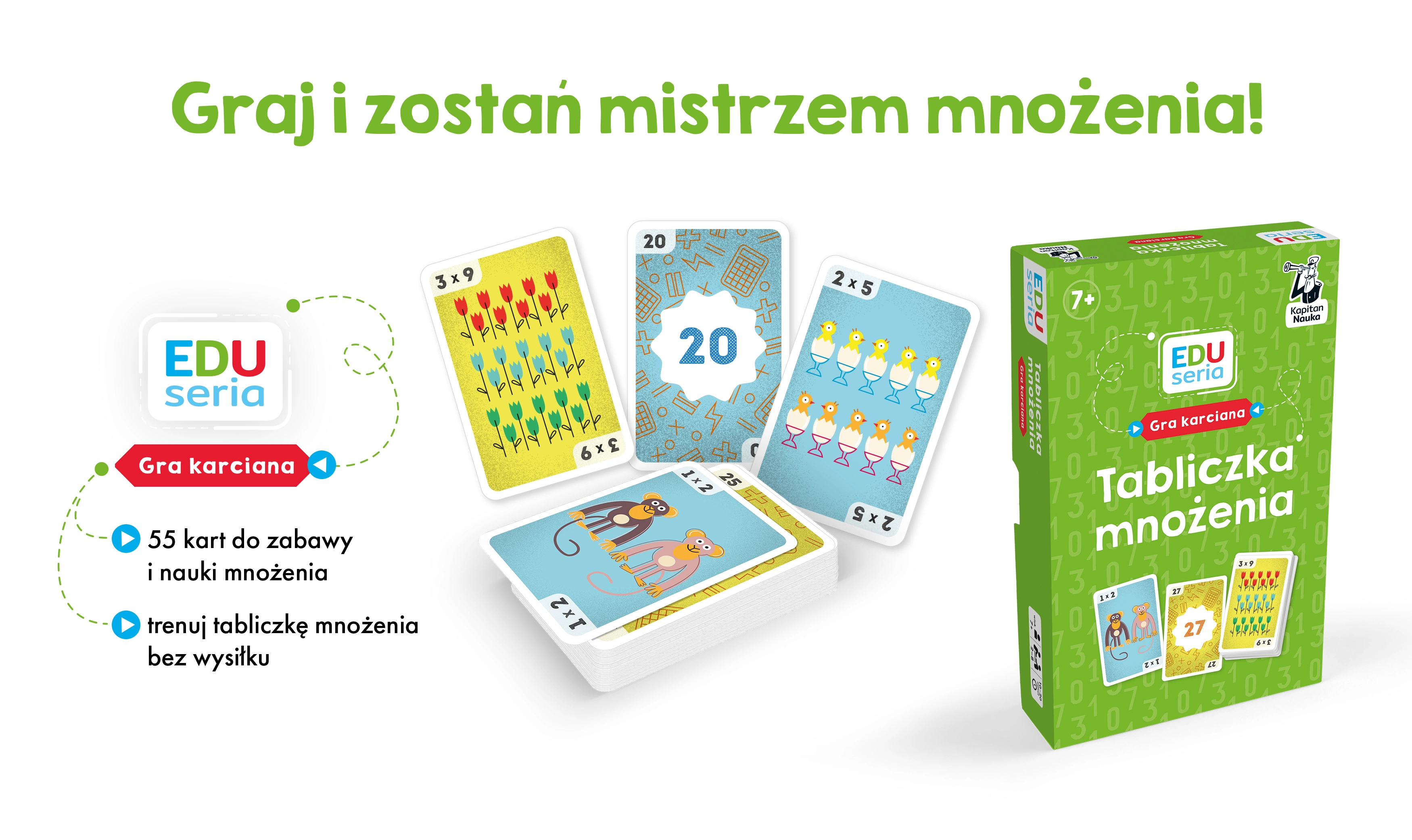 Kapitan Nauka. EDUseria. Tabliczka mnożenia - Gry