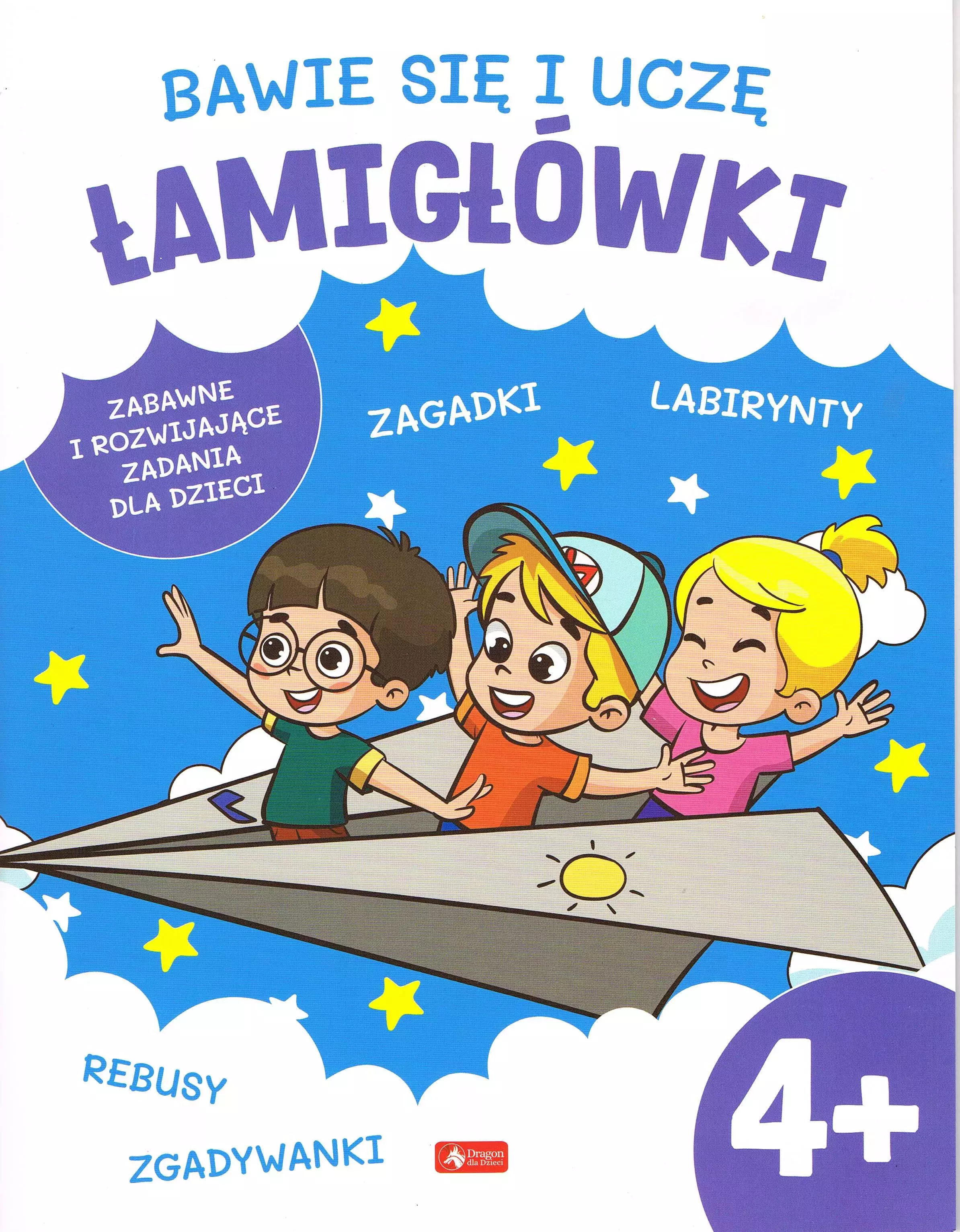 Bawię się i uczę. Łamigłówki 4+ - Książki