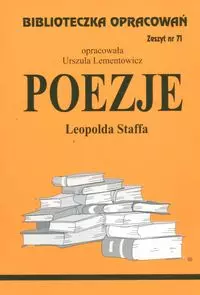 Biblioteczka Opracowań. „Poezje” Leopolda Staffa - Książki