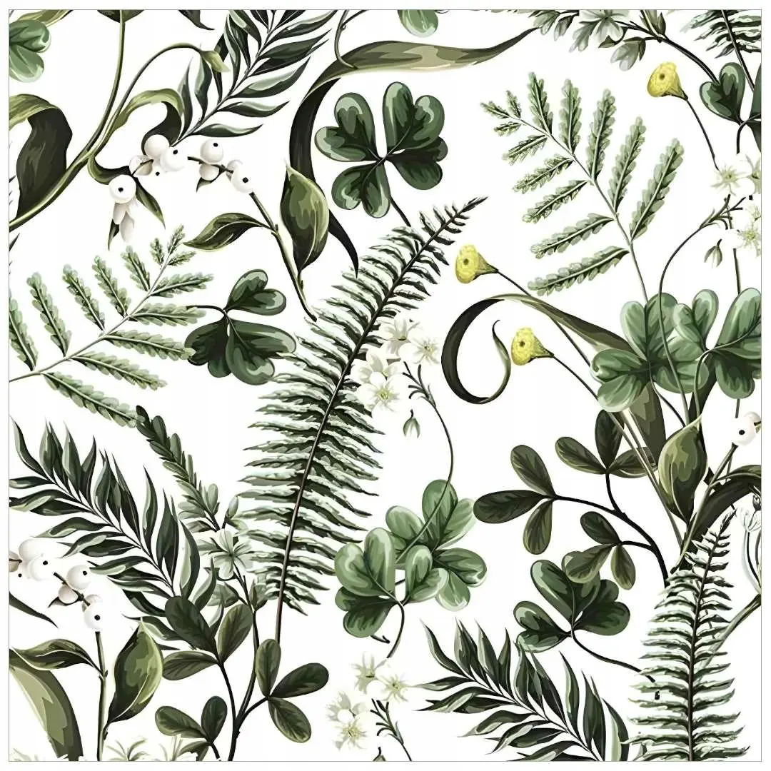 _xx_Serwetki papierowe Ferns and Green Leaves, 33 x 33 cm, 20 szt. - Impreza