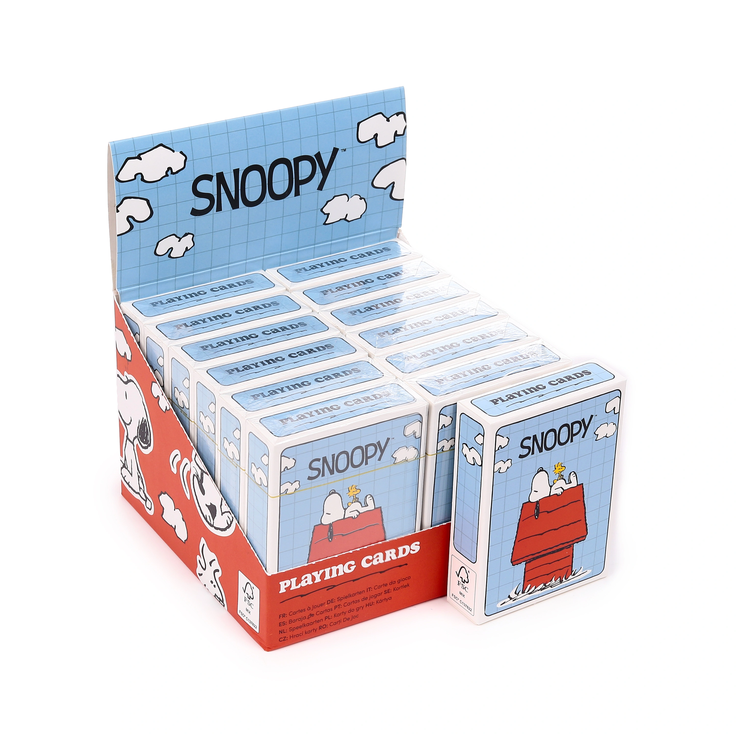 Standardowa talia kart do gry - Peanuts Snoopy - Papiernicze i szkolne